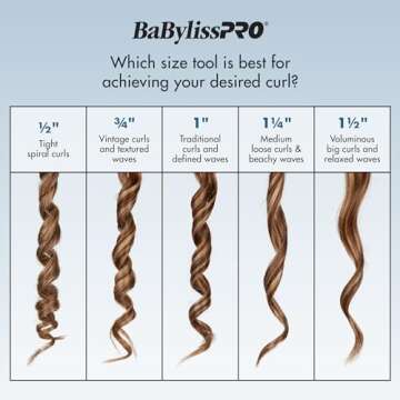 BaBylissPRO Nano Titanium Spring Curling Iron, 1" Professional Spring Hair Curler for Long Lasting Curls & All Hair Types