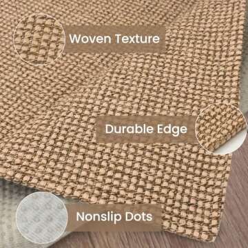 Stylish & Durable IOHOUZE Washable Runner Rug