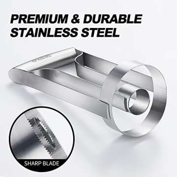 Choxila Pineapple Corer Stainless Steel Pineapple Corer Peeler Pineapple Cutter Fruit tool Easy Kitchen Tool