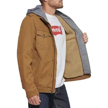 Levi's Four-pocket Hooded Jacket for Men - Stylish & Durable