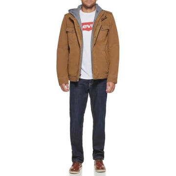 Levi's Four-pocket Hooded Jacket for Men - Stylish & Durable