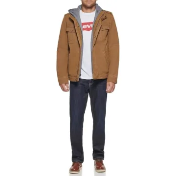 Levi's Four-pocket Hooded Jacket for Men - Stylish & Durable