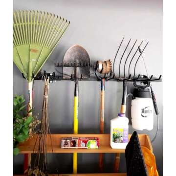 StoreYourBoard Tool Storage Rack, Max, Wall Mount Tools Home and Garage Organizer Storage System, Steel Gear Hanger