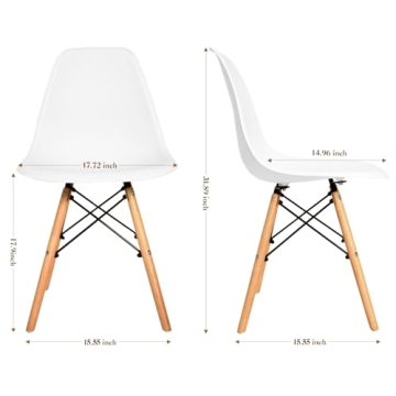 CangLong Modern Mid-Century Dining Chairs Set of 2