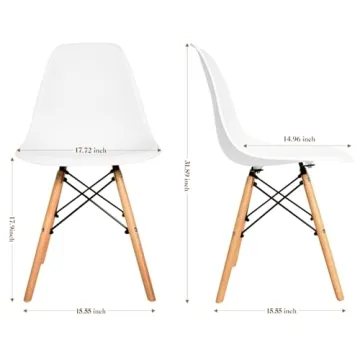 CangLong Modern Mid-Century Dining Chairs Set of 2