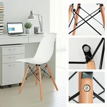 CangLong Modern Mid-Century Dining Chairs Set of 2