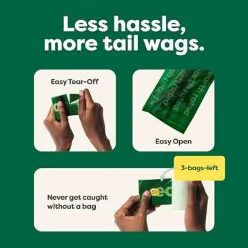 Earth Rated Dog Poop Bags, Guaranteed Leakproof and Extra Thick Waste Bag Single Refill Rolls for Dogs, Lavender Scented, 315 Count