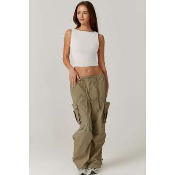 QINSEN Women's Sexy Open Back Sleeveless Crop Tank High Neck Slim Fit Cropped Tee Shirt Y2k Tops White XS