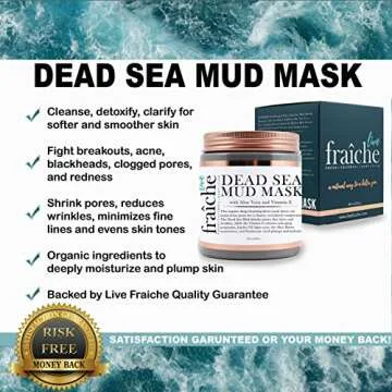 Live Fraiche Organic Dead Sea Mud Mask - Hydrate & Purify