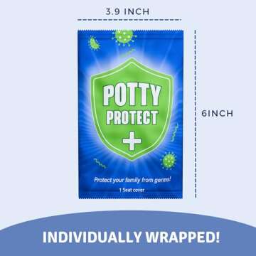 Eli with Love 20 Pack Extra Large Disposable Toilet Seat Cover (Boho) – Toddler Toilet Covers for Full Coverage On Toilet or Potty – Ideal Travel Toilet Seat Covers for Kids and Adults