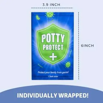 Eli with Love 20 Pack Extra Large Disposable Toilet Seat Cover (Boho) – Toddler Toilet Covers for Full Coverage On Toilet or Potty – Ideal Travel Toilet Seat Covers for Kids and Adults