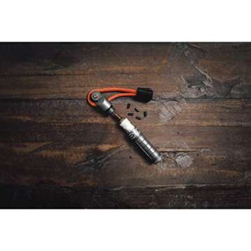 Exotac nanoSPARK Ultra-Compact Fire Starter with One-Handed Operation High-Spark Flint Wheel and Waterproof Storage Compartment Holds quickLIGHT Tinder and Up to 5 Replacement Flints