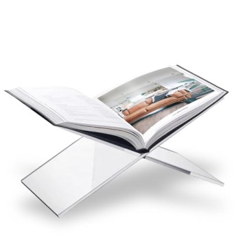 Elegant Acrylic Book Stand for Home & Kitchen Decor