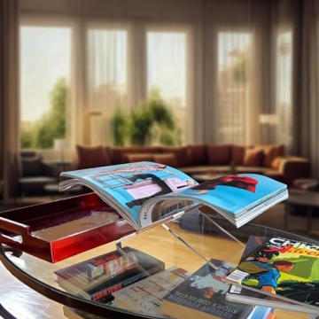 Elegant Acrylic Book Stand for Home & Kitchen Decor