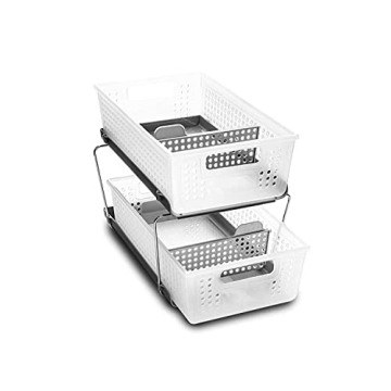 madesmart 2-Tier Organizer with Storage Baskets