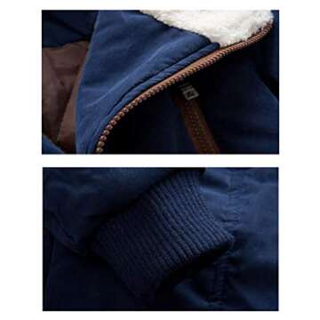 Mallimoda Boy's Navy Fleece Coat 2-3 Years - Warm & Stylish