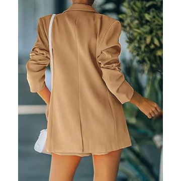 Stylish Women's Blazer and Shorts Suit Set