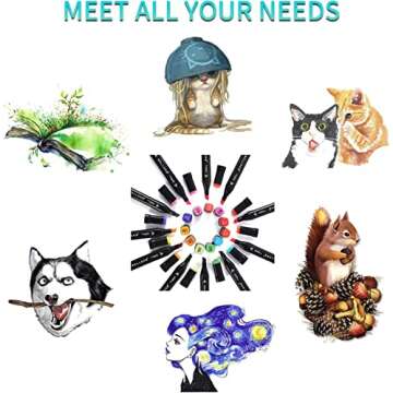 WELLOKB Alcohol Markers, 80 Colors Dual Brush Tip Permanent Art Markers, Coloring Marker, for Book Painting Card Making, Christmas gift for Adults Kids 8-12