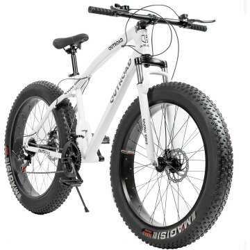 Fat Tire Mountain Bike with 21 Speeds and Disc Brakes