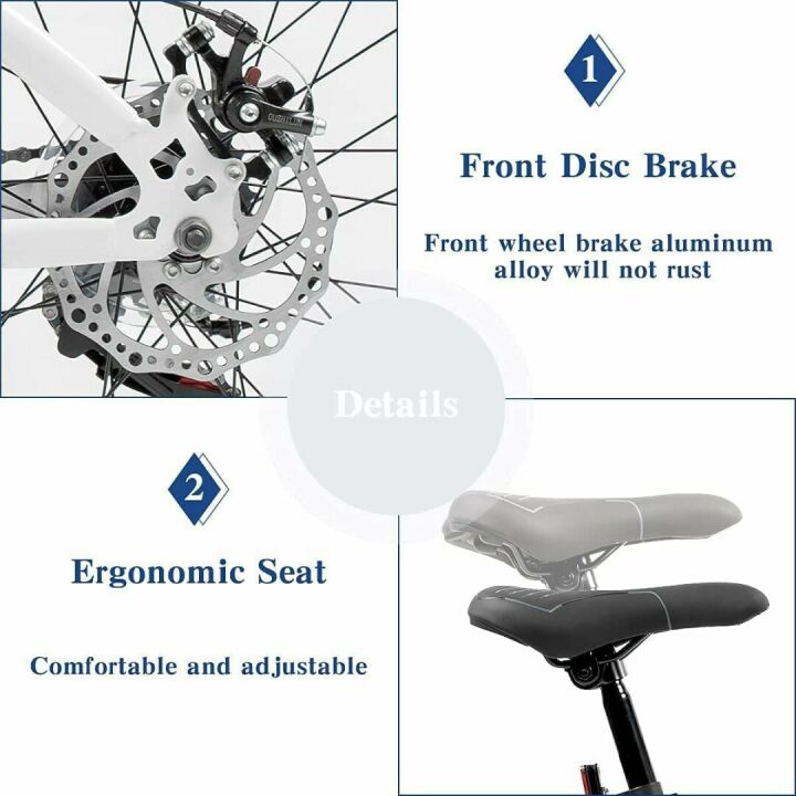 Fat Tire Mountain Bike with 21 Speeds and Disc Brakes