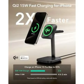 ESR Qi2 3 in 1 Wireless Charger - Fast Charging Hub for Apple Devices