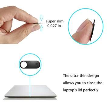 ZUCUCUC Ultra Thin Webcam Cover for Enhanced Privacy