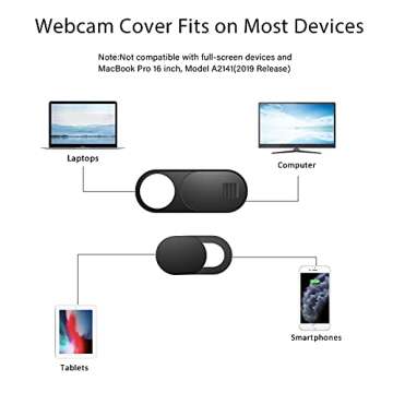 ZUCUCUC Ultra Thin Webcam Cover for Enhanced Privacy