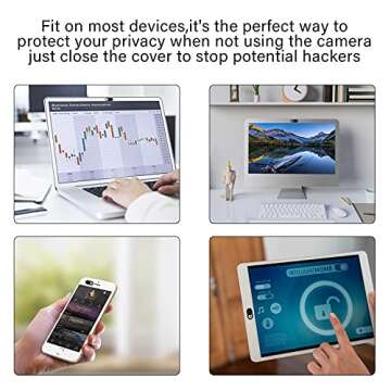 ZUCUCUC Ultra Thin Webcam Cover for Enhanced Privacy