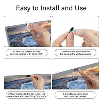 ZUCUCUC Ultra Thin Webcam Cover for Enhanced Privacy