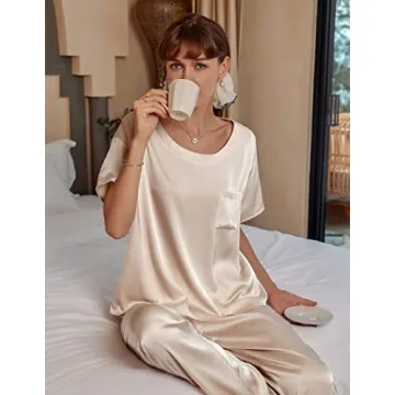 Ekouaer Women's Silk Satin Pajama Set for Ultimate Comfort