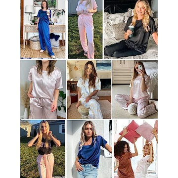 Ekouaer Women's Silk Satin Pajama Set for Ultimate Comfort