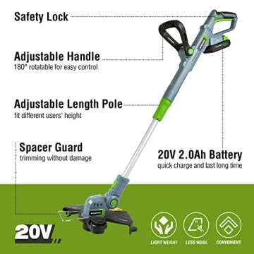 WORKPRO 20V Cordless Gardening Tool Set - Trimmer, Blower, Hedge Trimmer