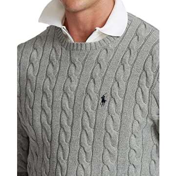 POLO RALPH LAUREN Men's Cable Knit Cotton Sweater