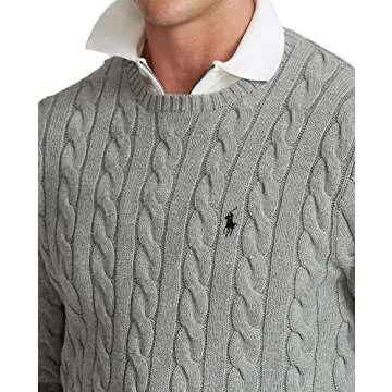 POLO RALPH LAUREN Men's Cable Knit Cotton Sweater