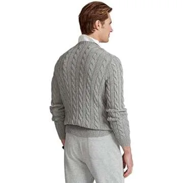 POLO RALPH LAUREN Men's Cable Knit Cotton Sweater