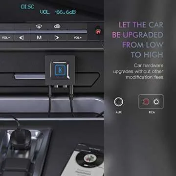 esinkin Wireless Audio Receiver for Music Streaming Sound System Works with Smart Phones, Tablets and Car, Wireless Adapter for Speakers