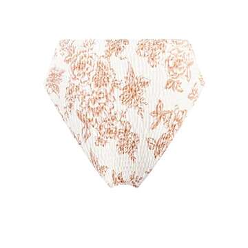 VOLAFA Women's High Waisted Textured Swimsuit Set