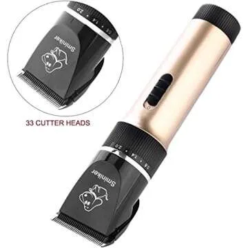 Sminiker Professional Low Noise Cordless Pet Clippers
