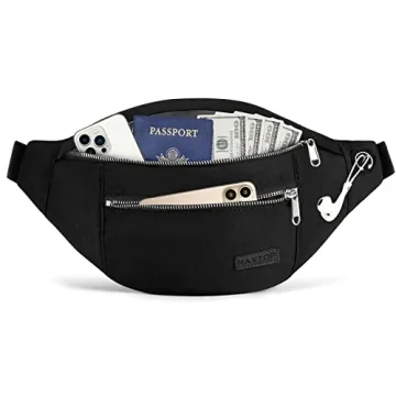 MAXTOP Large Crossbody Fanny Pack - Ideal for Sports & Travel