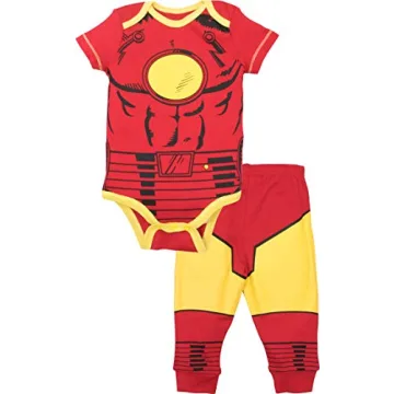 Marvel Avengers Baby Cosplay Bodysuit Pants Set