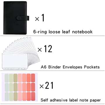 LXWHYP Money Saving Binder, Savings Challenges Book with for Cash Envelopes, 12pcs Zipper Envelopes ...