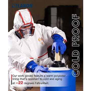 Buy LANON Heavy Duty PVC Gloves for Cold & Oil Work