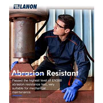 Buy LANON Heavy Duty PVC Gloves for Cold & Oil Work