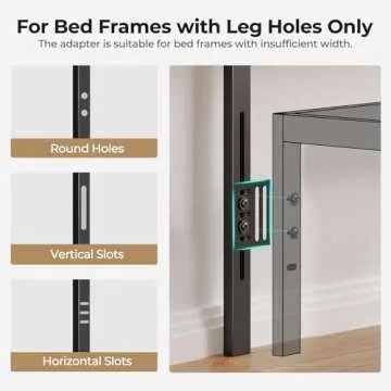 GREENSTELL Queen Bed Headboard with LED & USB Ports