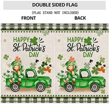 EKOREST St Patrick's Day Garden Flag - Vibrant & Durable