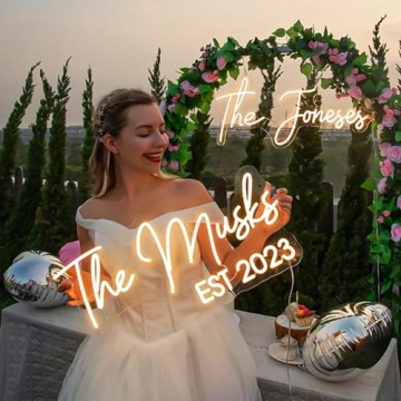 Custom Neon Sign for Wedding, Birthday, and Party Decor