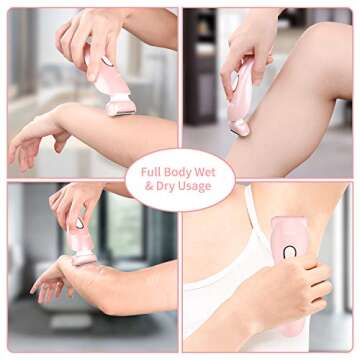 brori Electric Shaver for Women Smooth & Painless Hair Removal