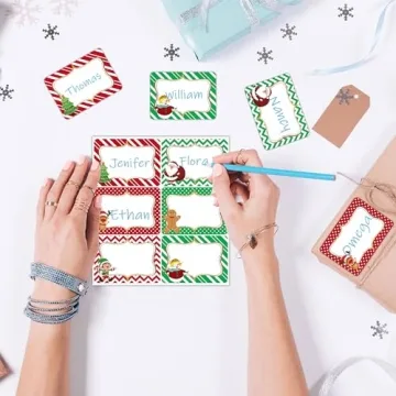 Wonmon Christmas Gift Tags Stickers - 300 PCS Value Pack