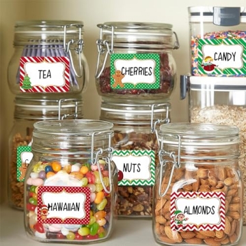 Wonmon Christmas Gift Tags Stickers - 300 PCS Value Pack