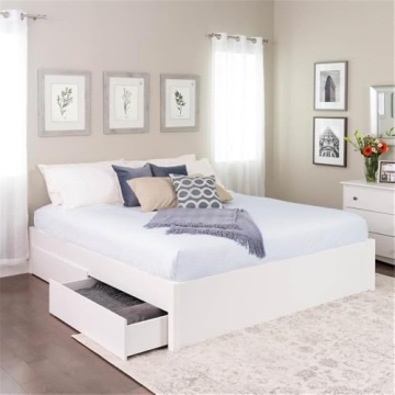 Stylish Prepac King Bed Frame with Ample Storage Solutions